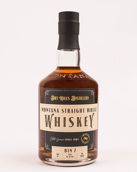 Bin 7 Wheat Whiskey Dry Hills Distillery Bozeman Mt