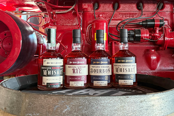 Bozeman Mt Whiskey Flight Tasting Room